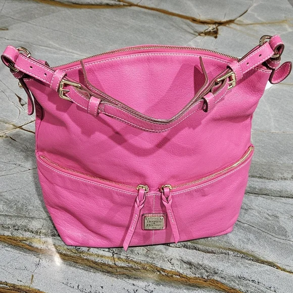 Dooney & Bourke Vibrant Pink Shoulder Bag - Picture 3 of 14